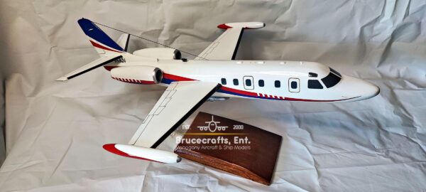 Model of 1124A Westwind II aircraft with detailed craftsmanship